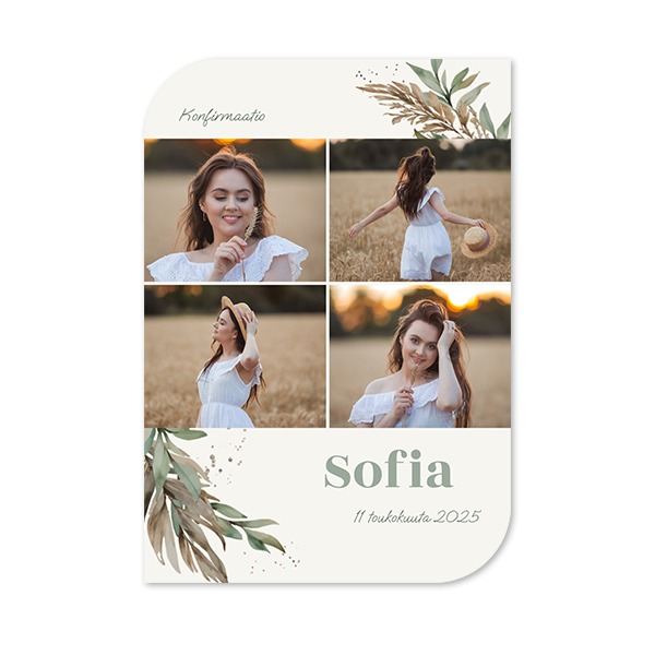 Klassinen kuvakortti siiven muotoinen pysty 10 x 14,3 cm Klassinen kuvakortti siiven muotoinen pysty 10 x 14,3 cm