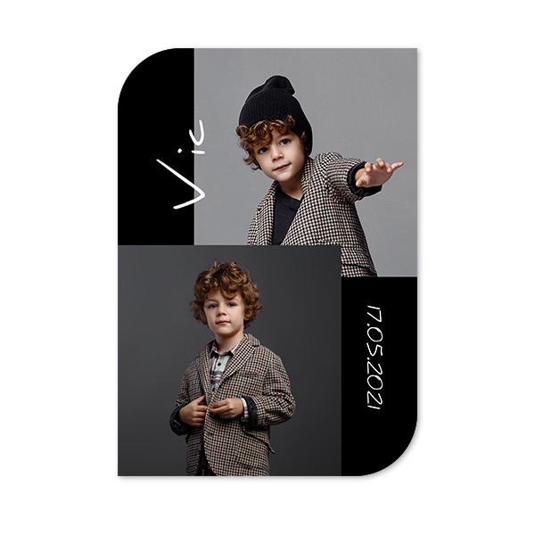 Single Card Half Rounded Vertical 10 x 14,3 cm Single Card Half Rounded Vertical 10 x 14,3 cm