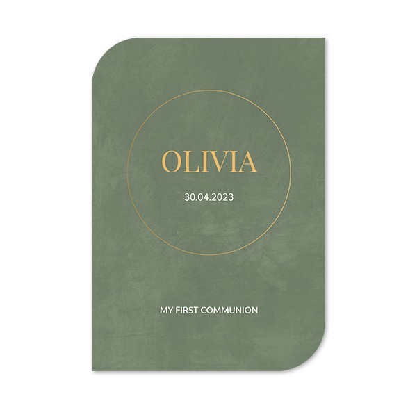Single Card Half Rounded Vertical 10 x 14,3 cm