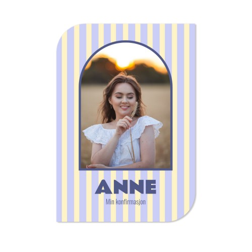 Enkle Fotokort halvrundet stående 10 x 14,3 cm