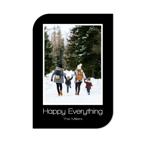 Faire-part 1 Bords ronds diagonale portrait 10 x 14,3 cm