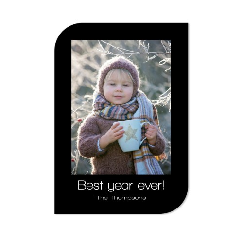 Grusskarte - Halbrunde Ecken Hochformat 10 x 14,3 cm