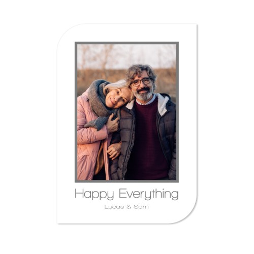 Faire-part 1 Bords ronds diagonale portrait 10 x 14,3 cm Faire-part 1 Bords ronds diagonale portrait 10 x 14,3 cm