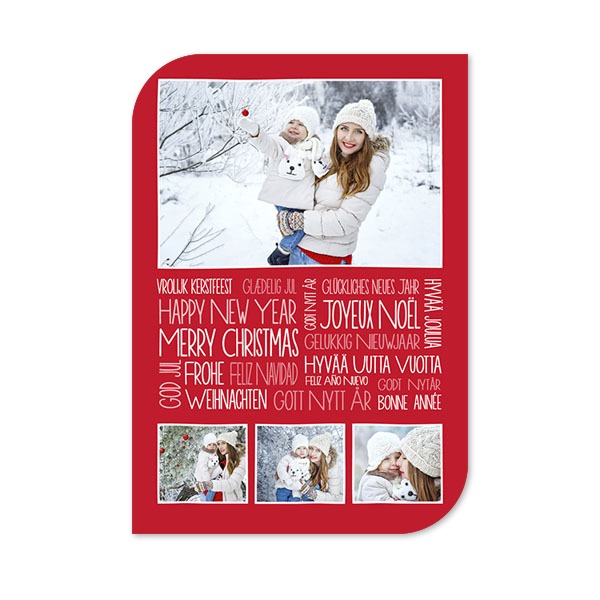 Enkle Fotokort halvrundet stående 10 x 14,3 cm