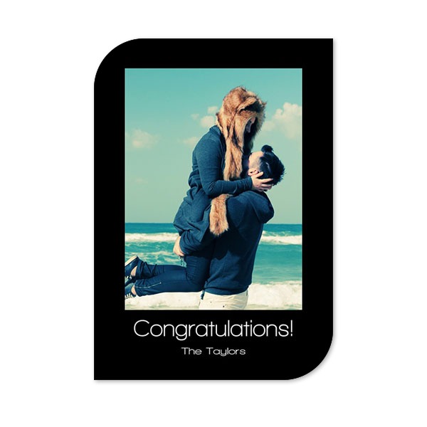 Enkle Fotokort halvrundet stående 10 x 14,3 cm