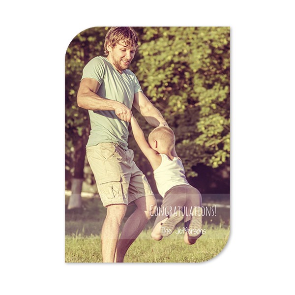 Single Card Half Rounded Vertical 10 x 14,3 cm