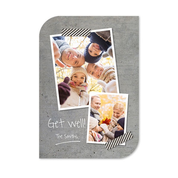 Enkle Fotokort halvrundet portræt 10 x 14,3 cm