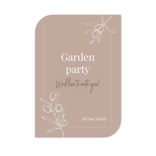 Fotokaart vleugel staand 10 x 14,3 cm