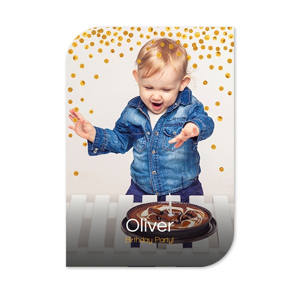 Single Card Half Rounded Vertical 10 x 14,3 cm