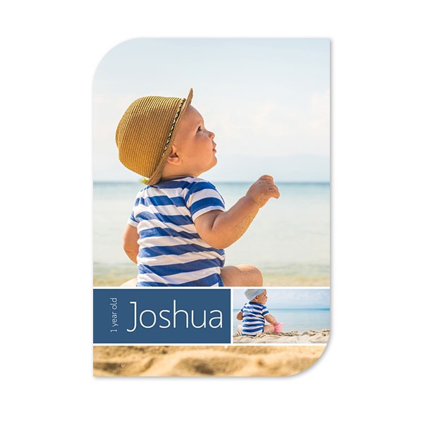 Grusskarte - Halbrunde Ecken Hochformat 10 x 14,3 cm