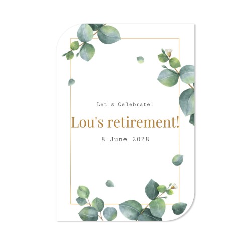 Single Card Half Rounded Vertical 10 x 14,3 cm