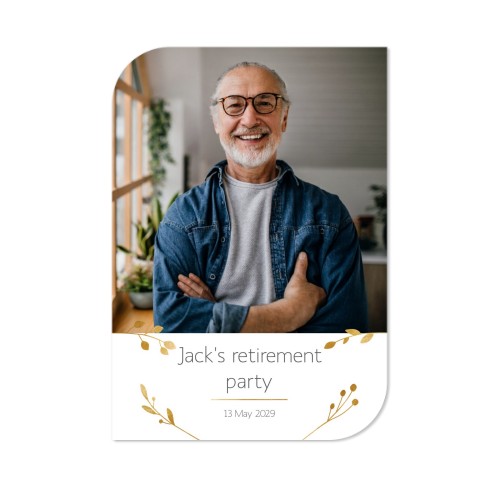 Single Card Half Rounded Vertical 10 x 14,3 cm