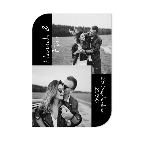 Single Card Half Rounded Vertical 10 x 14,3 cm