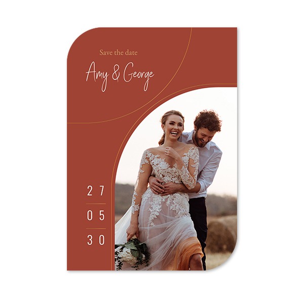 Grusskarte - Halbrunde Ecken Hochformat 10 x 14,3 cm Grusskarte - Halbrunde Ecken Hochformat 10 x 14,3 cm