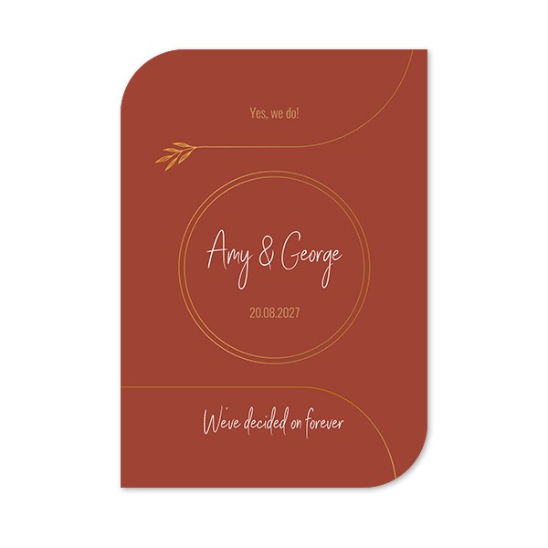 Single Card Half Rounded Vertical 10 x 14,3 cm Single Card Half Rounded Vertical 10 x 14,3 cm