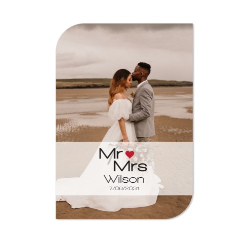 Single Card Half Rounded Vertical 10 x 14,3 cm