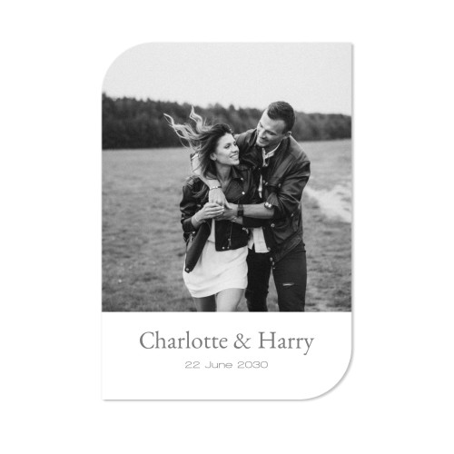 Single Card Half Rounded Vertical 10 x 14,3 cm