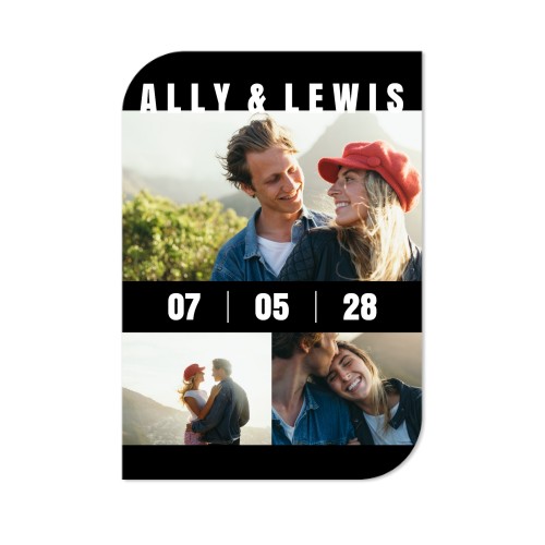 Enkle Fotokort halvrundet portræt 10 x 14,3 cm