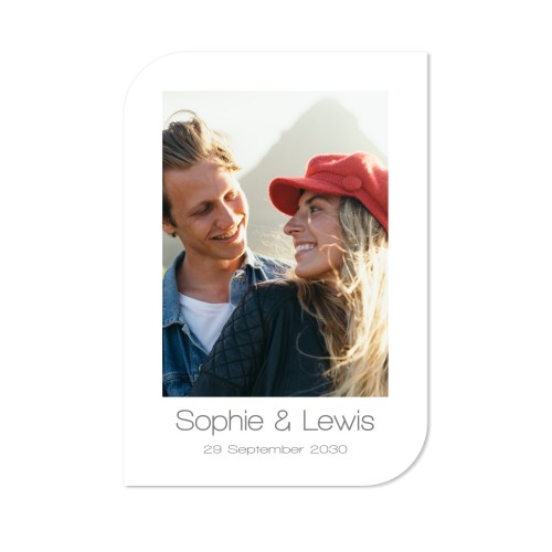 Single Card Half Rounded Vertical 10 x 14,3 cm