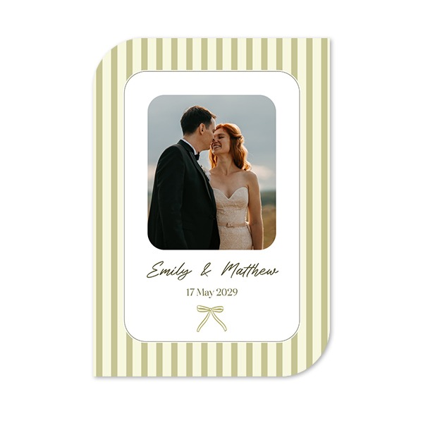Single Card Half Rounded Vertical 10 x 14,3 cm