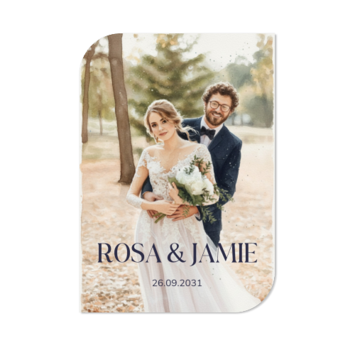 Single Card Half Rounded Vertical 10 x 14,3 cm