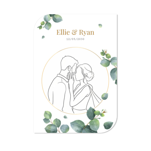 Single Card Half Rounded Vertical 10 x 14,3 cm Single Card Half Rounded Vertical 10 x 14,3 cm