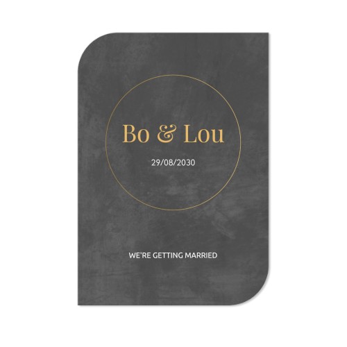 Single Card Half Rounded Vertical 10 x 14,3 cm