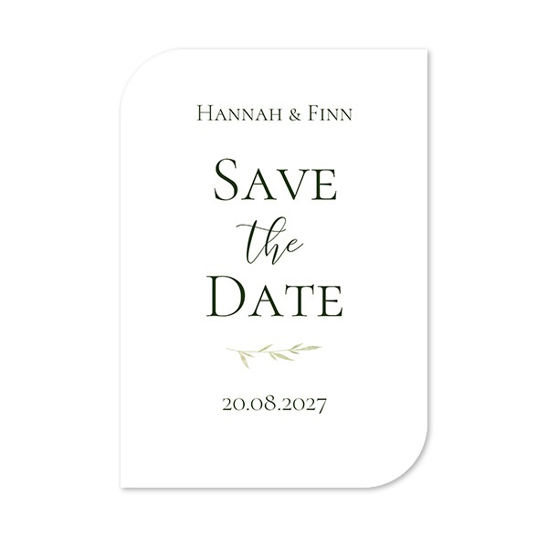 Single Card Half Rounded Vertical 10 x 14,3 cm