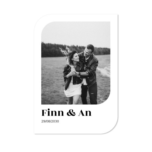 Single Card Half Rounded Vertical 10 x 14,3 cm