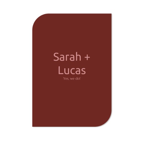 Single Card Half Rounded Vertical 10 x 14,3 cm