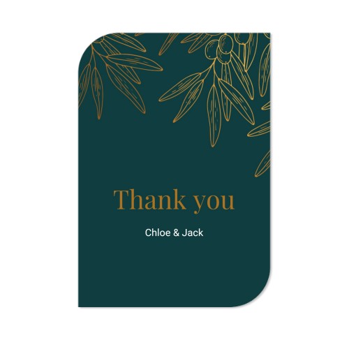 Faire-part 1 Bords ronds diagonale portrait 10 x 14,3 cm