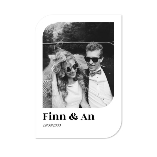 Single Card Half Rounded Vertical 10 x 14,3 cm