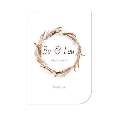 Single Card Half Rounded Vertical 10 x 14,3 cm