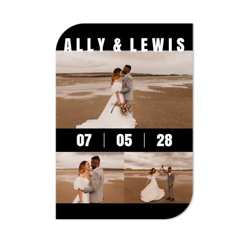 Enkle Fotokort halvrundet portræt 10 x 14,3 cm