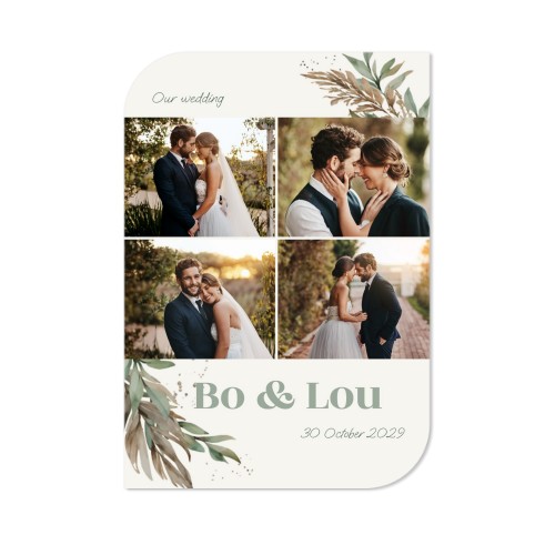 Single Card Half Rounded Vertical 10 x 14,3 cm