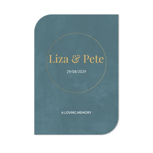 Enkle Fotokort halvrundet stående 10 x 14,3 cm