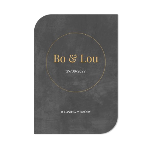 Faire-part 1 Bords ronds diagonale portrait 10 x 14,3 cm Faire-part 1 Bords ronds diagonale portrait 10 x 14,3 cm