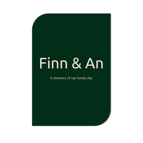 Single Card Half Rounded Vertical 10 x 14,3 cm