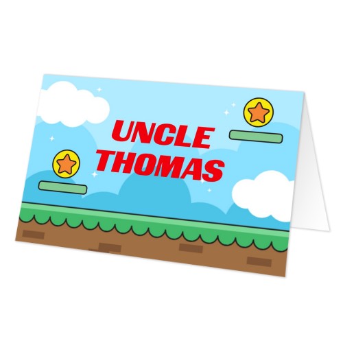 Folded place cards - set of 12