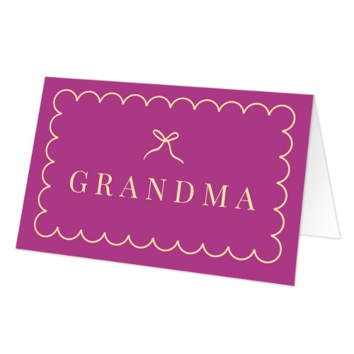 Folded place cards - set of 12 Folded place cards - set of 12