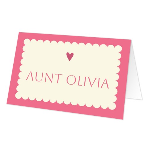 Folded place cards - set of 12