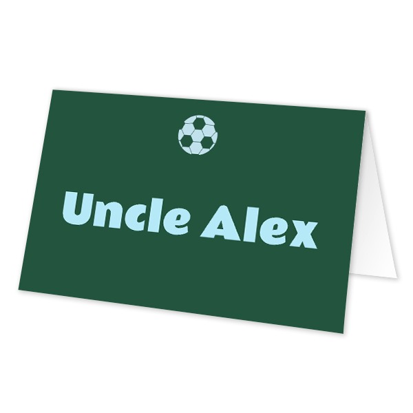 Folded place cards - set of 12 Folded place cards - set of 12