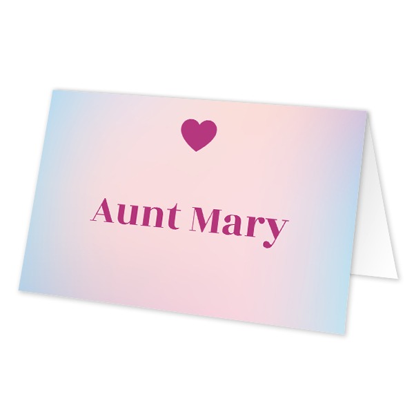 Folded place cards - set of 12 Folded place cards - set of 12