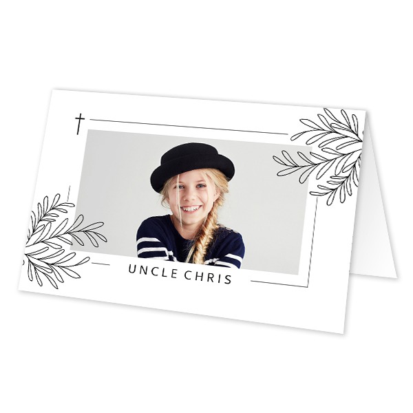 Folded place cards - set of 12 Folded place cards - set of 12