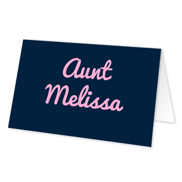 Folded place cards - set of 12 Folded place cards - set of 12