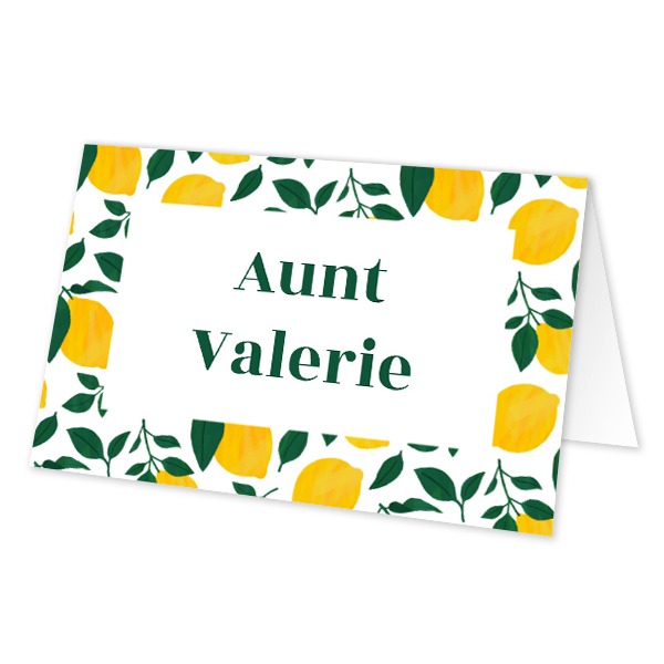 Folded place cards - set of 12 Folded place cards - set of 12