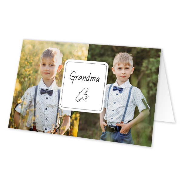 Folded place cards - set of 12