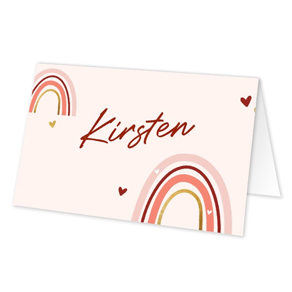 Folded place cards - set of 12