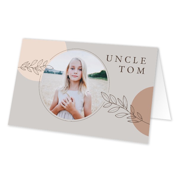 Folded place cards - set of 12 Folded place cards - set of 12