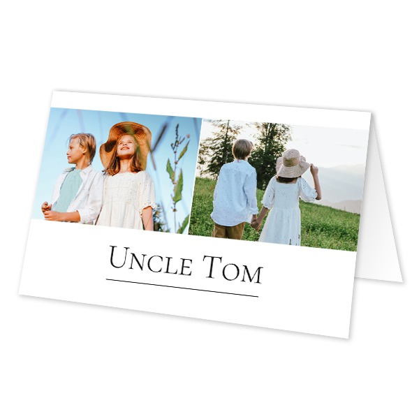 Folded place cards - set of 12 Folded place cards - set of 12